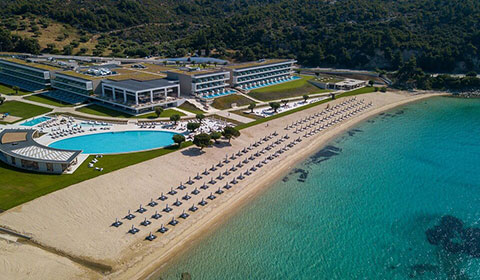 Септемврийски празници: 4 нощувки със закуски и вечери в Ammoa Luxury Hotel &amp; SPA Resort 5*, Халкидики, Гърция! Дете до 11.99г. - безплатно! — оферта от niamavreme.bg