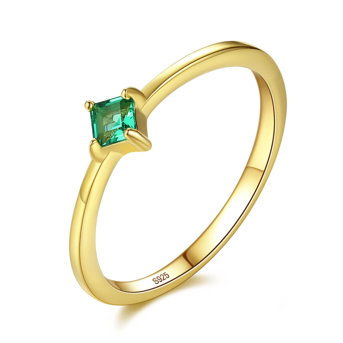 Сребърен пръстен - Emerald Love — оферта от silversense.bg