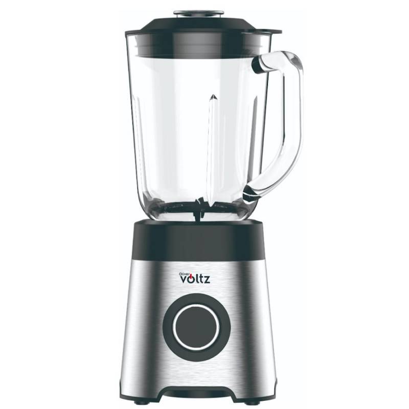 Блендер Oliver Voltz OV51162E, 800 W, 2 скорости+Pulse, Стъклена кана с капацитет 1.5 л, Трошене на лед, Сребрист — оферта от technomani.bg/