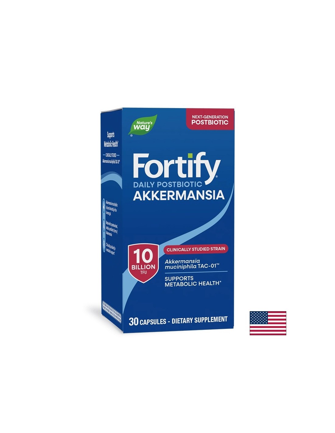Fortify Акермансия, 10 млрд. активни пробиотици, 30 капсули — оферта от revita.bg