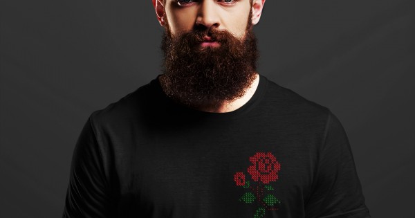 Мъжка тениска с шевица - Роза — оферта от clothink.eu