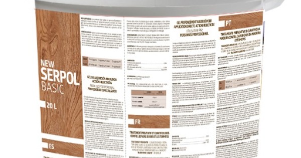 Серпол гел за дървояди - за заразено дърво и за предпазване, готов за употреба, 20 л, за 100 кв.м. — оферта от newfresh.org