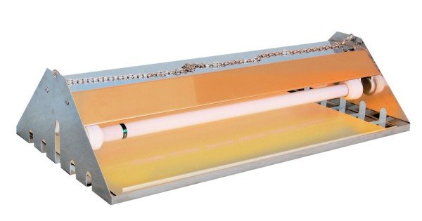 Инсектицидна лампа Лайт Спайдър IP65 с лепяща плоскост за летящи насекоми (мухи, комари и др.) до 120 кв.м. — оферта от newfresh.org