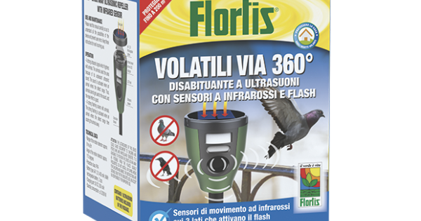 Соларен ултразвуков уред за прогонване на гълъби, врани, свраки за 200 кв.м. - Flortis  — оферта от newfresh.org