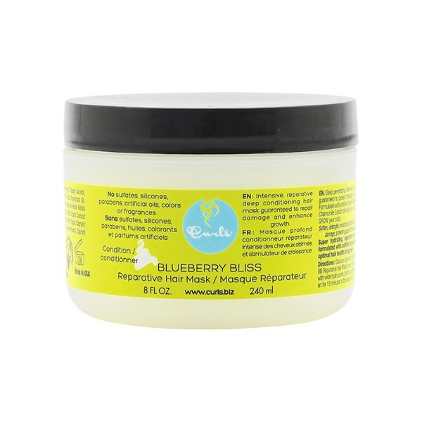 Възстановяваща маска за къдрава коса CURLS Blueberry Bliss Reparative Hair Mask, 240мл — оферта от shop.curly.bg