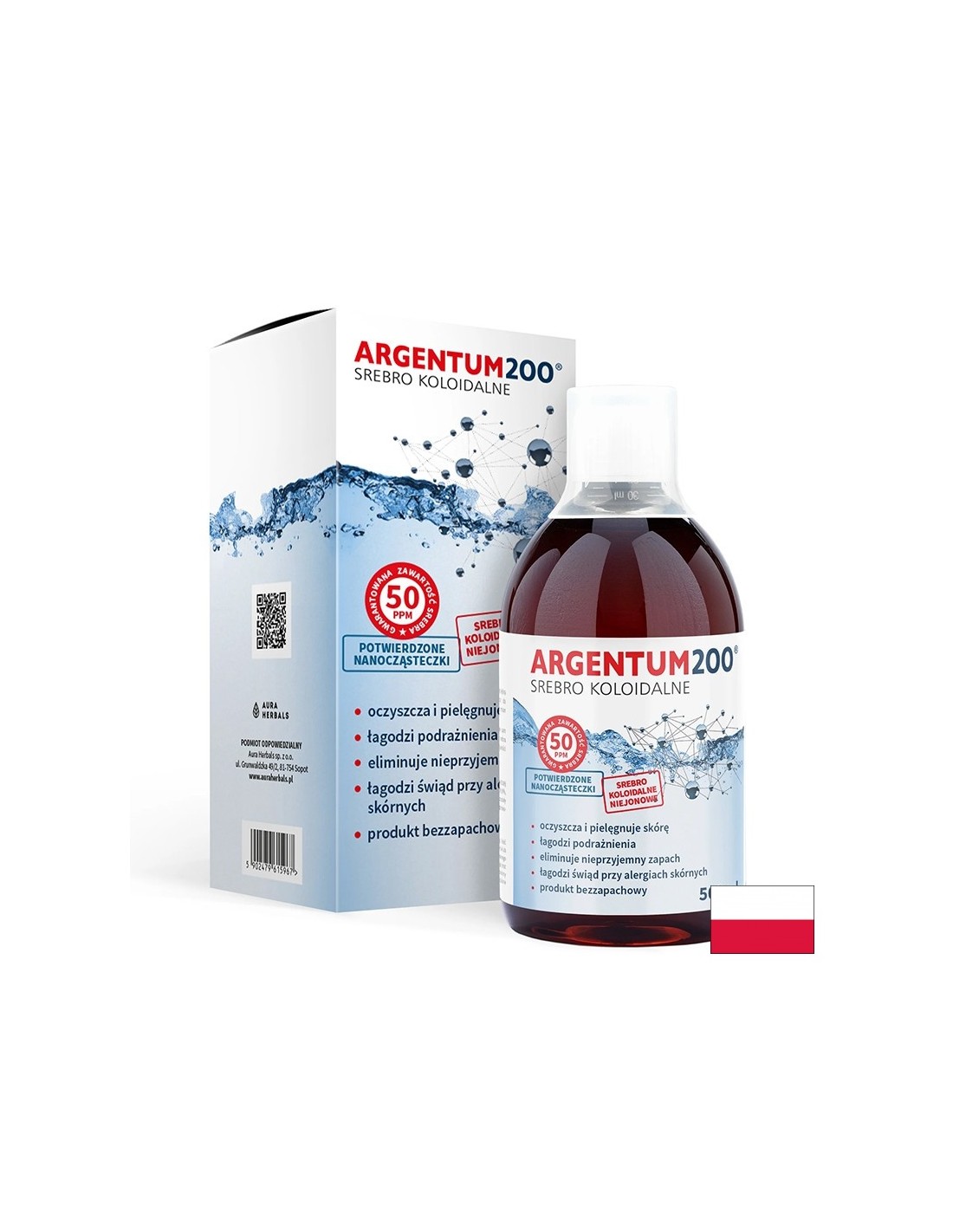 Колоидно сребро – Грижа за кожата, 50 ppm, 500 ml — оферта от revita.bg