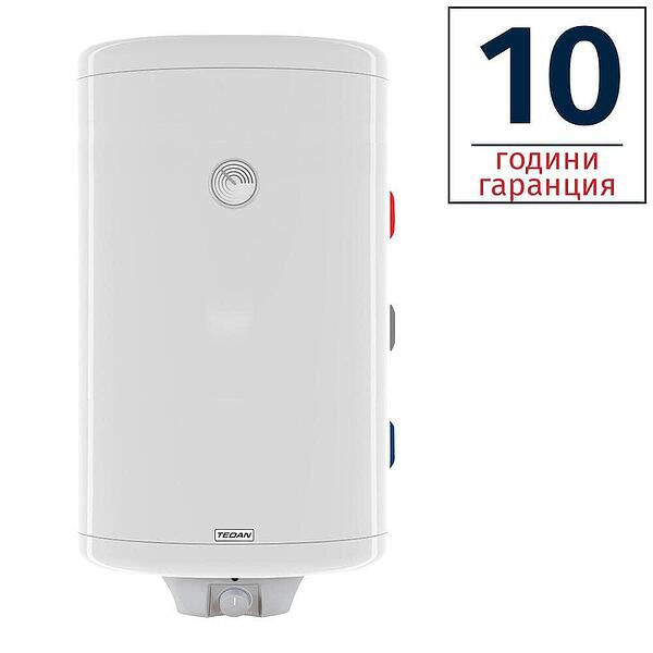 Електрически комбиниран бойлер TEDAN Combi Plus Inox 120 литра, вертикален, неръждаем, една серпентина, изводи отдясно, извод за термосонда, 3 kW — оферта от banyamag.com