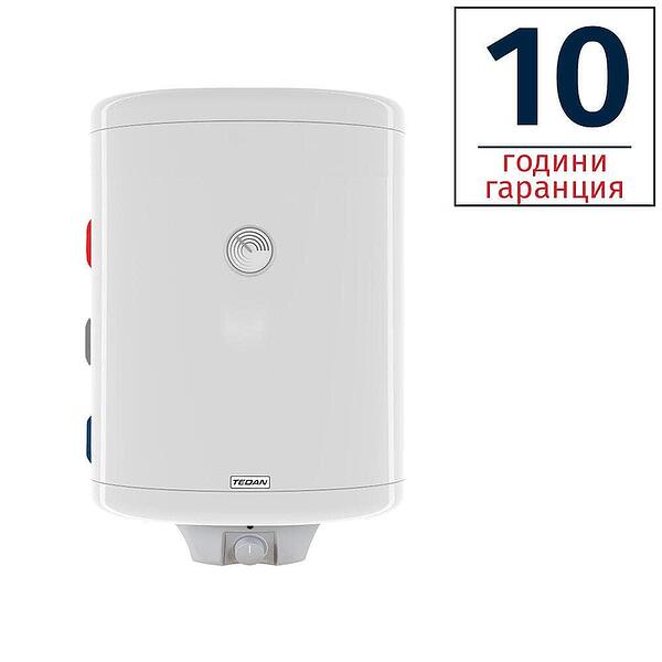 Електрически комбиниран бойлер TEDAN Combi Plus Inox 80 литра, вертикален, неръждаем, една серпентина, изводи отляво, извод за термосонда, 3 kW — оферта от banyamag.com