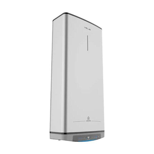 Ariston Velis Tech Wi-Fi 80 L, електрически плосък мултипозиционен бойлер, inox — оферта от banyamag.com