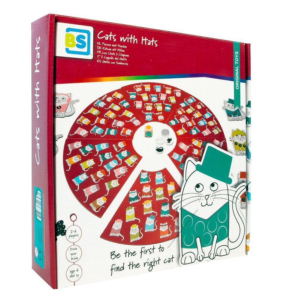 Котки с шапки - забавна настолна игра за деца — оферта от woodenmagic.bg
