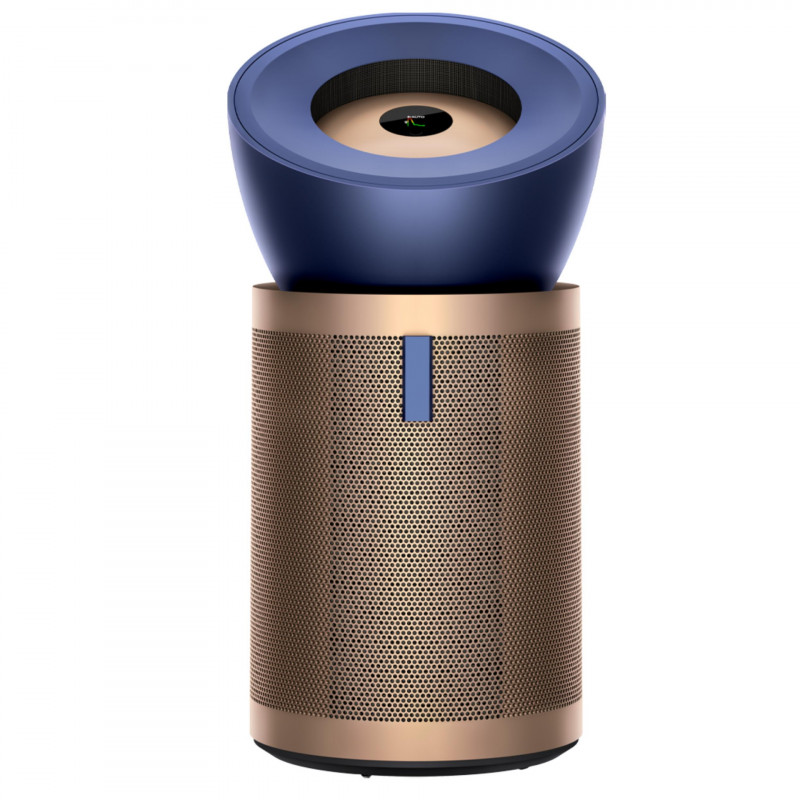 Пречиствател за въздух Dyson Purifier Big+Quiet Formaldehyde BP04, 95 м2, SMART, 10 скорости, Гласово управление, HEPA H13, 360C филтриране, Златист/син — оферта от alleop.bg