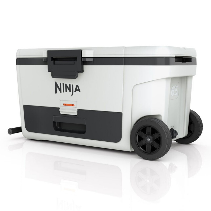 Хладилна кутия Ninja FrostVault FB265EUUKWH, 61.5 л, Пасивна, 97 кена, Поддържа лед до 6 дни, Сухо отделение, Колела, Бял — оферта от alleop.bg