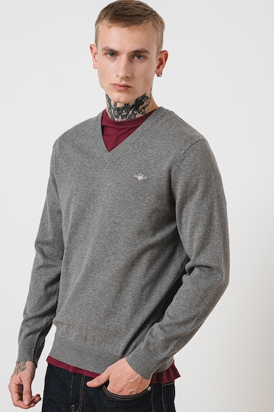 Пуловер Classic с шпиц - Сив — оферта от FashionDays.bg