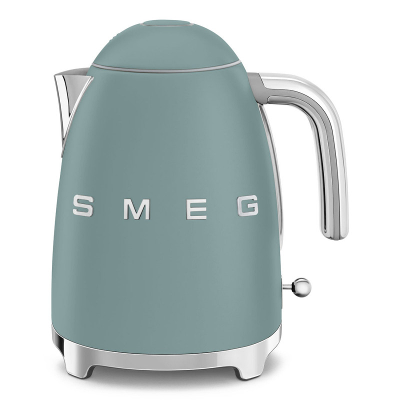 Електрическа кана SMEG KLF03EGMEU, 2400 W, 1.7 л, 360° основа, Матово покритие, Изумрудено зелено — оферта от alleop.bg