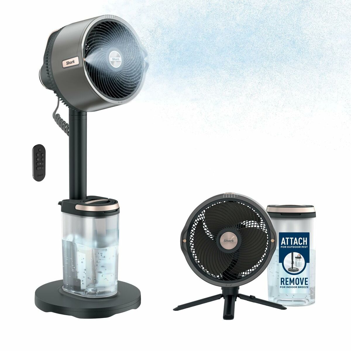 Преносим вентилатор Shark FlexBreeze Pro Mist FA300EU — оферта от airtrade.bg