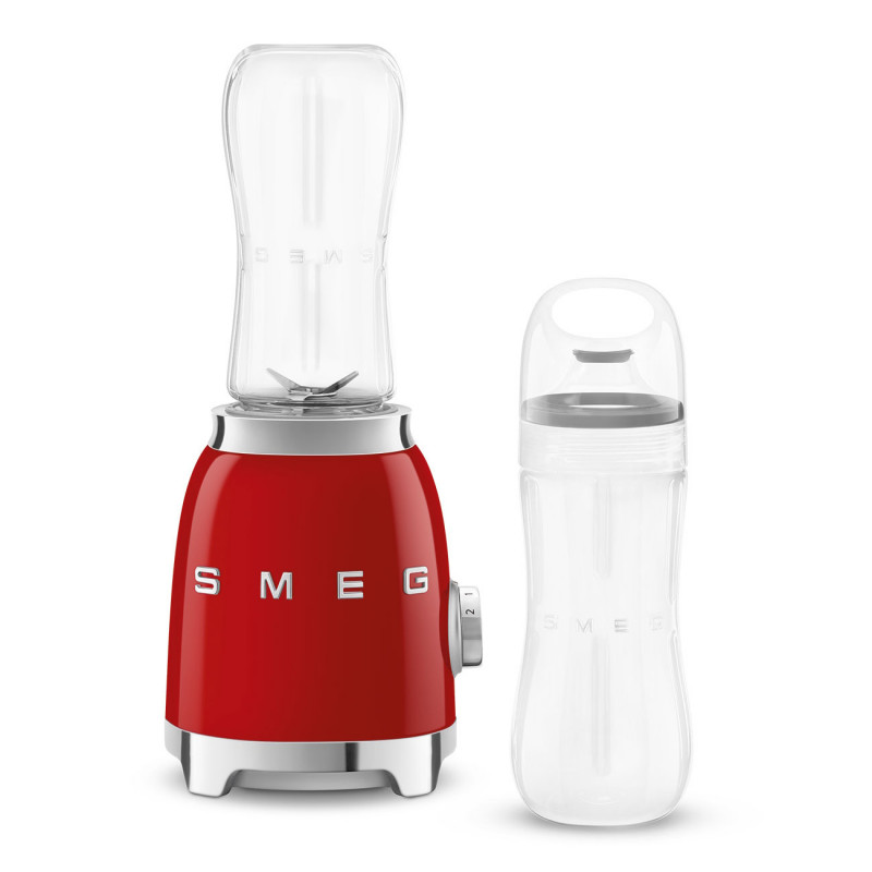 Блендер Smeg PBF01RDEU, 300W, 2x 600 мл, 20000-24000 об/мин, Противоплъзгаща основа, Без BPA, Неръждаема стомана, Червен — оферта от alleop.bg