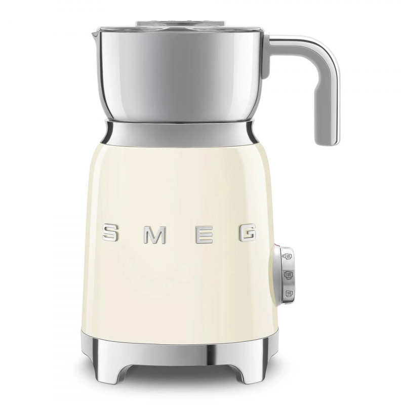 Уред за разпенване на мляко Smeg MFF11CREU, 500 W, 600 мл, 8 програми, Подвижна кана, Автоматично изключване, Крем — оферта от alleop.bg