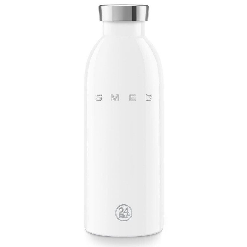Термо бутилка SMEG Clima 50's Style WBF01WH, 500 мл, Херметично затваряне, Двустенна, Неръждаема стомана 18/8, Бял — оферта от alleop.bg