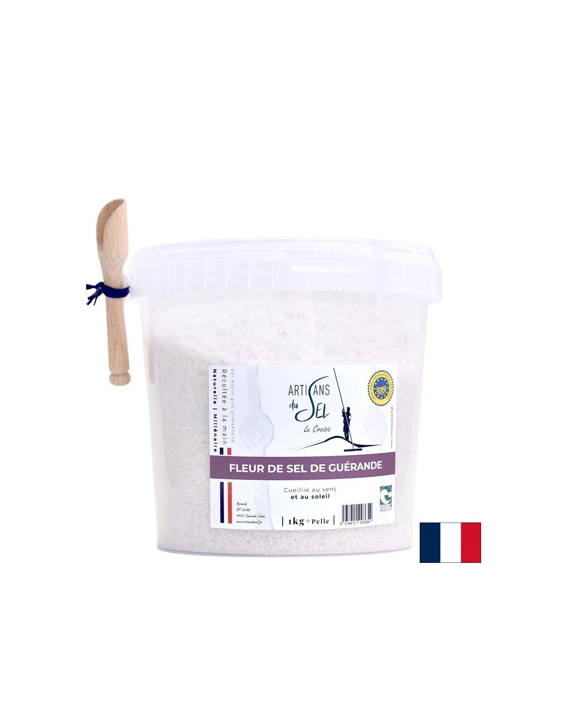 Флер дьо сел – фина морска сол от Геранд, с лопатка, PVC опаковка, 1 kg — оферта от revita.bg