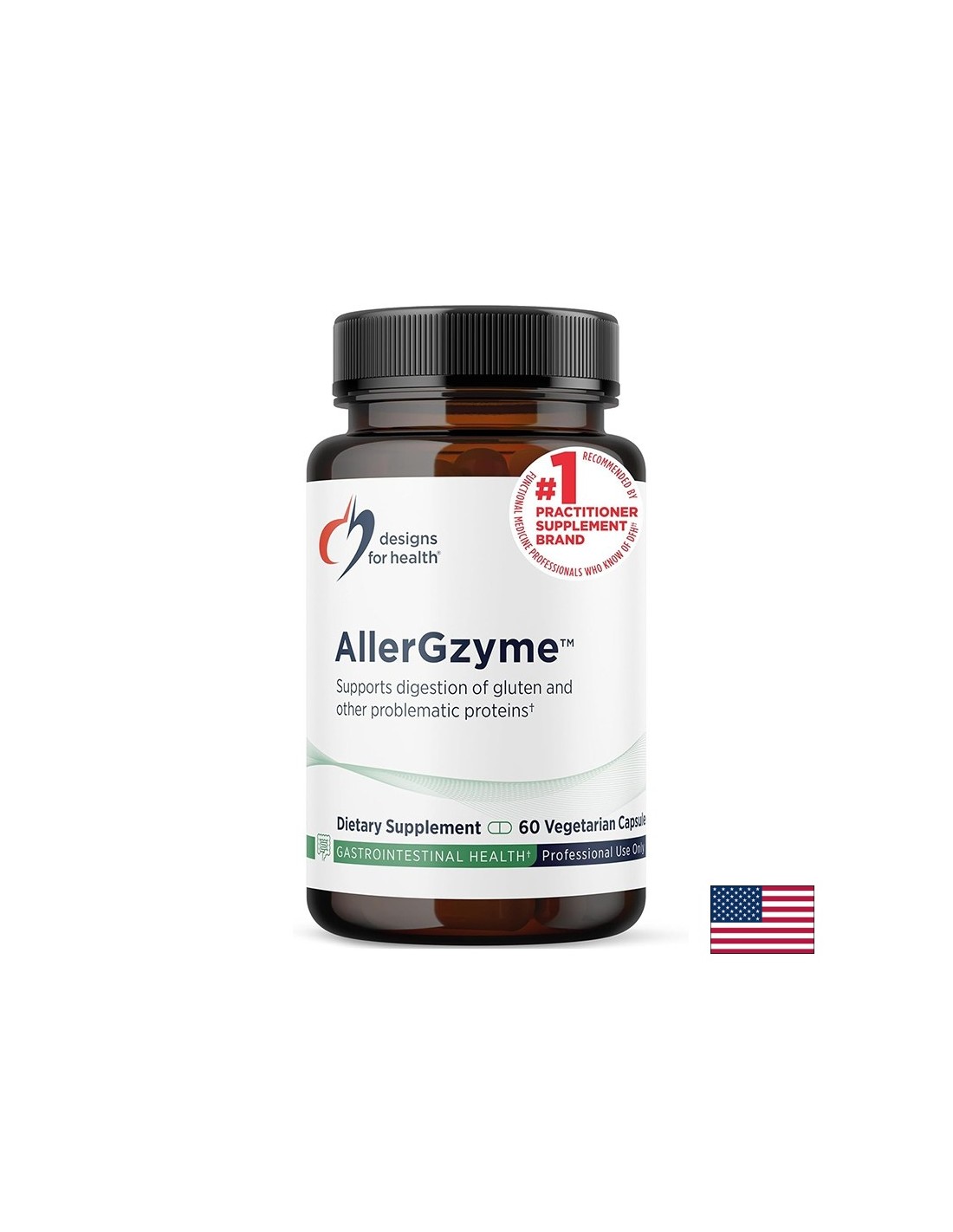 AllerGzyme – При подуване и непоносимост към храни, ензимна смес, 240 mg, 60 капсули — оферта от revita.bg