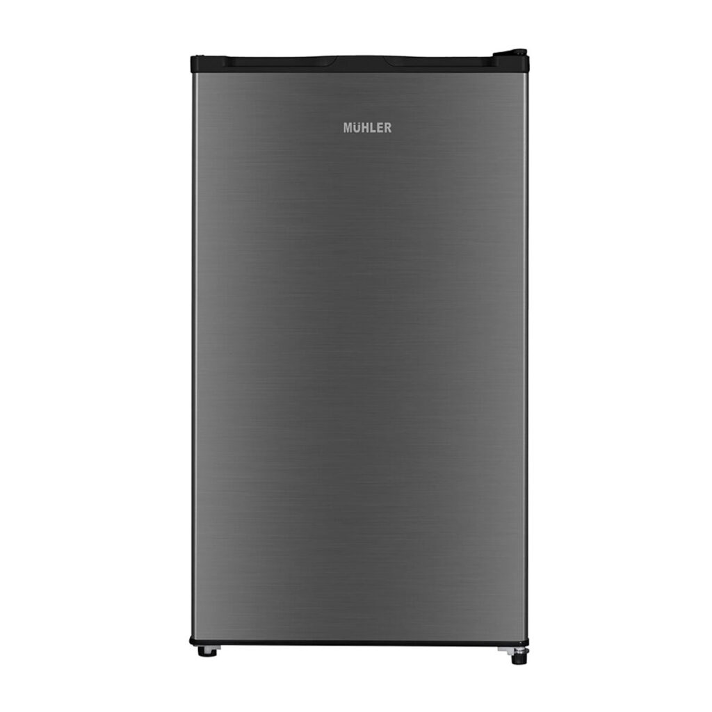 Хладилник Muhler S85IE0, 90L, Клас Е, Хладилен агент: R600a, 475x850x445mm, Инокс — оферта от potrebno.bg